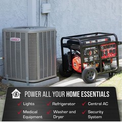 DuroStar DS13000MX 13,000W/10,500W Dual Fuel Portable Generator w/ CO Alert