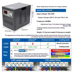 Voltage Regulator TND1 Household SVC Single-phase AC 220v High Power