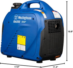 2800 Peak Watt Super Quiet & Lightweight Portable Inverter Generator, Gas Powere