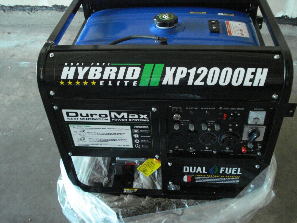 DuroMax XP12000EH 12,000 Watt Portable Dual Fuel Gas Propane Generator