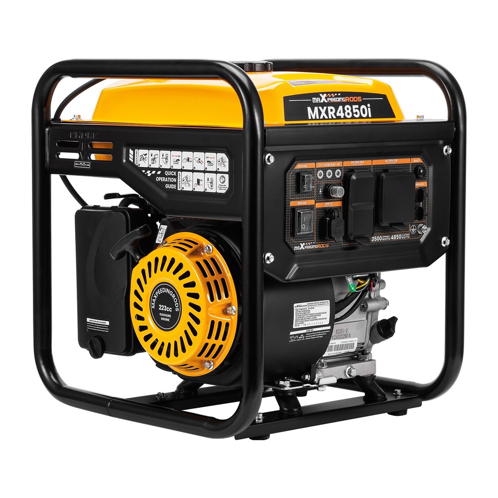 Gas Generator 3500W Rated 4850W Peak Power Pure Sine Wave for RV Camping Home