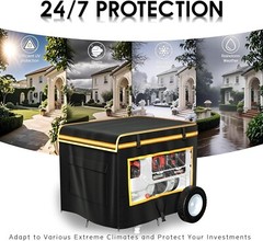Waterproof Generator Cover for Use While Running – 38″ x 28″ x 27″ | Ships Free