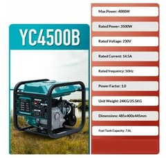 24V Parking Air Conditioner Gasoline Generator Cargo Vehicle Silent Generator