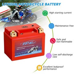 LiFePO4 Motorcycle Battery 12.8V 2.5Ah TPE Engine Start Lithium Motorcycle