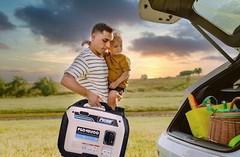 Pulsar 4,000-W Ultra-light Super Quiet Portable RV Ready Gas Inverter Generator