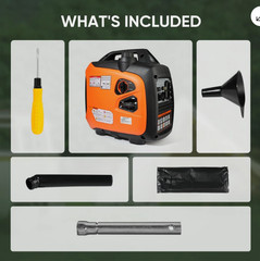 Efurden 2500W Portable Inverter Generator Gas Powered Generator Quiet for Home