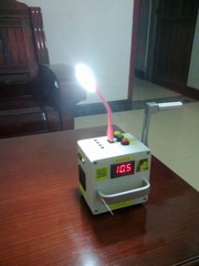 220V Portable Manual Generator Emergency Field Lights Cell Phone Charging