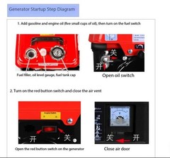 Portable Gasoline Generator for Home Use 1000W 220V Single-Phase Small