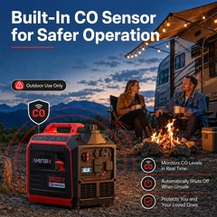 AMERISUN AM5035 3800-Watt Portable Inverter Generator RV Ready 30A Outlet Quiet