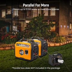 3800W Portable Inverter Generator 120V Gas Powered 21kg 58dB for Camping