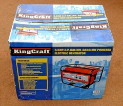 KingCraft 6915 5.5HP 3.2 Gallon Gasoline Electric Generator BNIB 2200 Watt