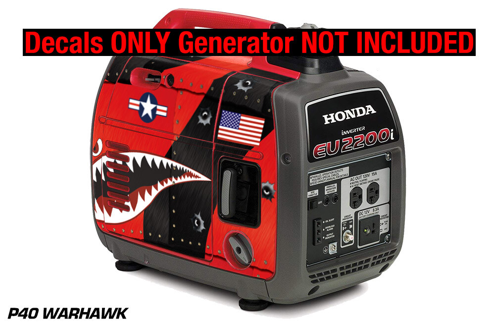 Decal Wrap For Honda EU2000i Skin Camping Generator Engine Sticker P40 WARHAWK R