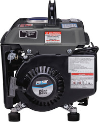 Pulsar G1200SG 1,200W Carrying Handle Gas-Powered Portable Generator, 1200W, Bla