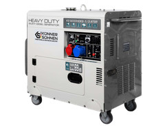 K&S Emergency Generator 230V 400V Diesel Power 7.5kW Ats