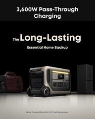 Anker SOLIX F3000 Long Lasting Portable Power Station with Expansion Battery