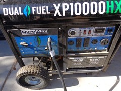 DuroMax XP10000HX 10,000 Watt Portable Dual Fuel Gas Propane CO Alert Generator
