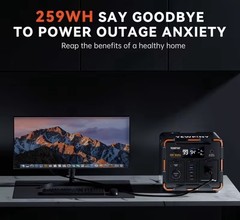 YEWPINY Portable Power Station 259Wh Battery, 300W, Wireless Charger, USB-C