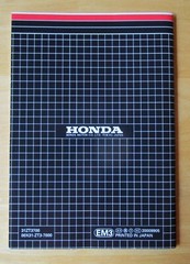 Honda EX700c Generator Owners Manual 1999