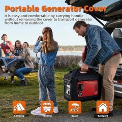 Joramoy Generator Cover While Running,Opened Double-layer 600D Portable Gener…