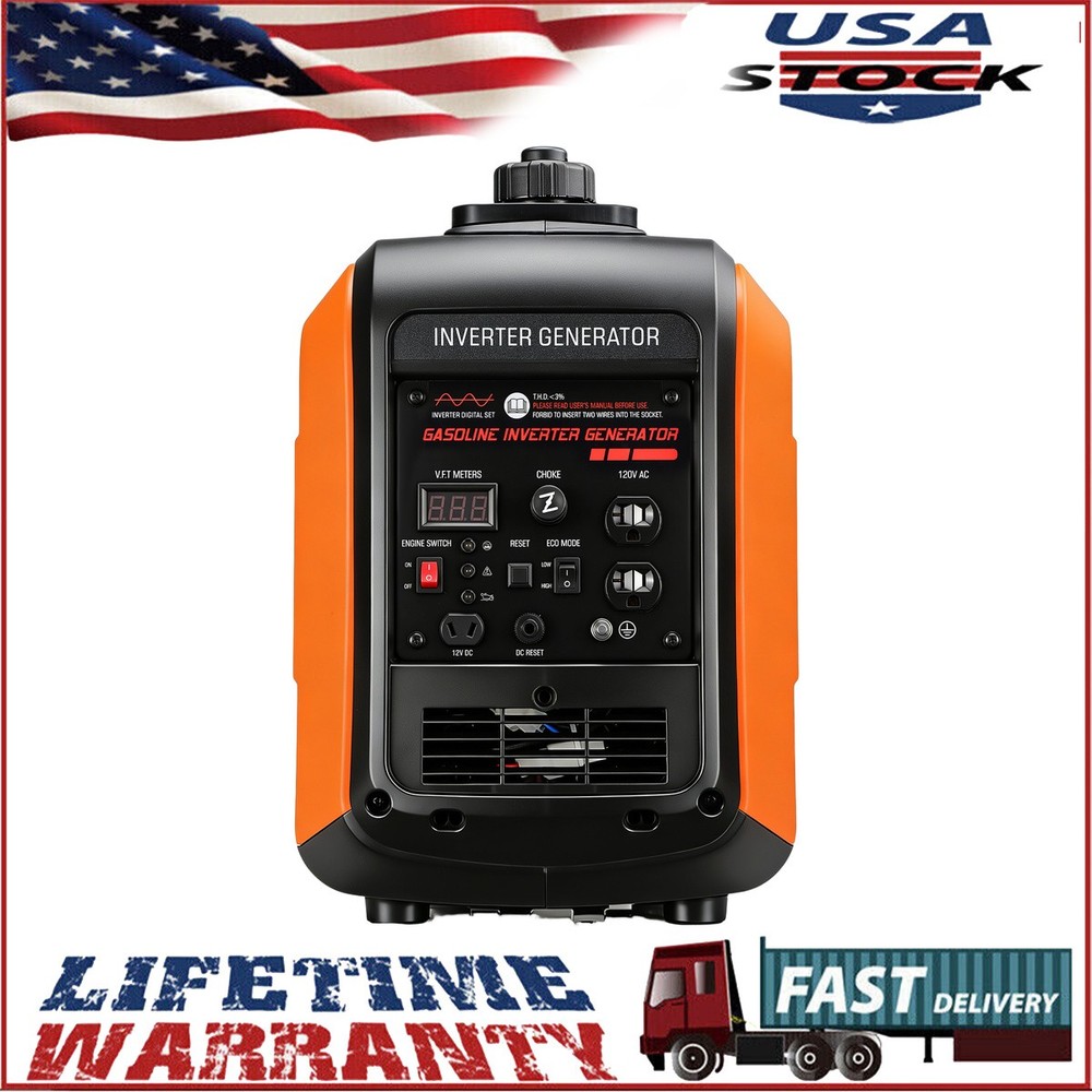3500W Portable Inverter Generator Gas Powered For Outdoor Camping RV Trailer