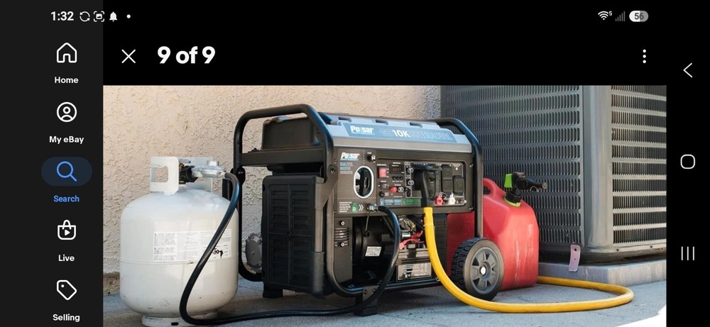 Pulsar GD10KBN 10500W Dual Fuel Home Backup Portable Inverter Generator