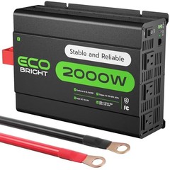 Power Inverter for Vehicles & Home Use, DC 12V to AC 110V Voltage 2000W