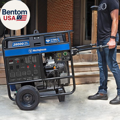 28000 Peak Watt Home Backup Portable Generator, Remote Electric Start with Auto