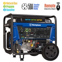 Open Box Westinghouse Generator Model WGen10500TFc Tri Fuel