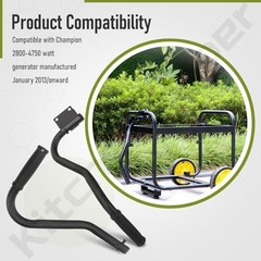 Generator Wheel Kit for 2800-4750W Generators – Folding Handle, Never-Flat Tires