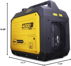 4000 Watt Inverter Generator Portable 149Cc, Gas Powered Generator Quiet for Hom