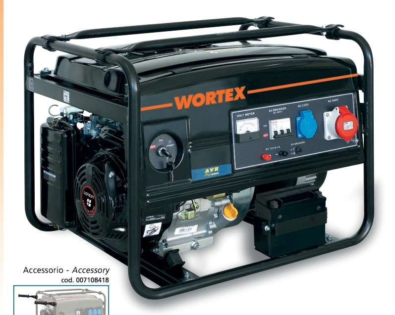 Gasoline Power Generator Electrogen Group 4T 389cc 5.5kW 13HP Three-Phase