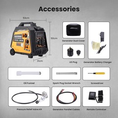 MXR Generator 3500 Watt Dual Fuel Inverter Quiet 30A RV Backup Remote Start