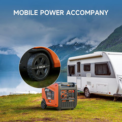 AIVOLT 8000W Dual Fuel Inverter Generator, Super Quiet Electric Start Portable G