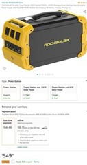 ROCKSOLAR 400W Portable Power Station RS650 Lithium Battery Solar Generator READ