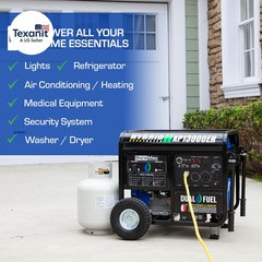 XP13000EH 13,000-Watt Dual Fuel Portable Generator – Gas & Propane, Electric Sta