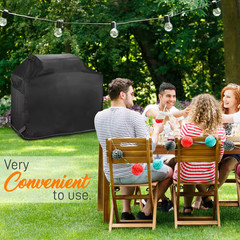 50 In. 600D Polyester Heavy-Duty Waterproof with UV Resistant PVC Backing Barbec