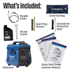 Westinghouse Open Box 2,550-Watt Gas Powered Portable Inverter Generator