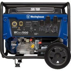 Westinghouse WGen7500 9,500-W Portable Gas Powered Generator with Remote Start