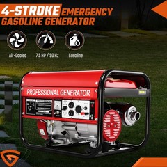 5000W Portable Inverter Generator Gas Powered Quiet for Home Backup Construction