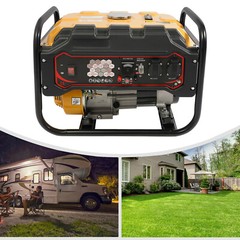 2KW Max 1.8KW Rated 6.5HP 4-Stroke Portable Generator 220V 50Hz Yellow/Black