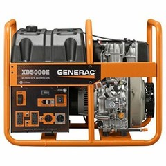 Generac 6864, 5000 Running Watts/5500 Starting Watts, Diesel Powered Portable Ge