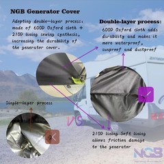 Heavy Duty Waterproof Generator Cover for Inverter Generators – 24.8″x20.2″x20.8