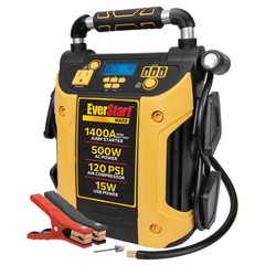 J5CPDE Jump Starter Power Station 1400 Peak Amps 500W Inverter 120 PSI