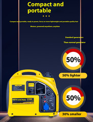 Gasoline Generator 2 KW KW2000W Inverter Single-phase 220V Small Portable