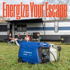 Portable Inverter Generator 5000W Dual Fuel Gas Propane Westinghouse Electric