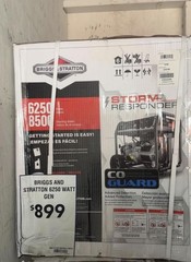 NIB Briggs & Stratton Storm Responder 8500 / 6250 -Watt Gasoline