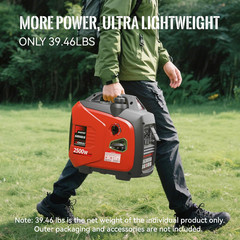 2500W Portable Generator Super Quiet Inverter Generator Ultra Lightweight for Ho