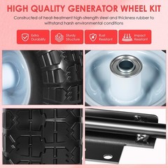 All Terrain Wheel Kit for Honda EU3000is Generator Replaces for 06423-ZS9-020AH