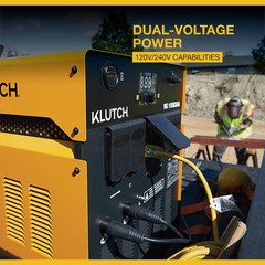 Klutch 11kW Engine-Driven Inverter Stick Welder/Generator with LCD Screen,