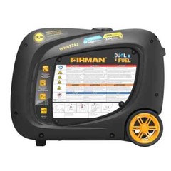 Firman Inverter Generator 3200W Running / 4000W Peak. Dual Fuel